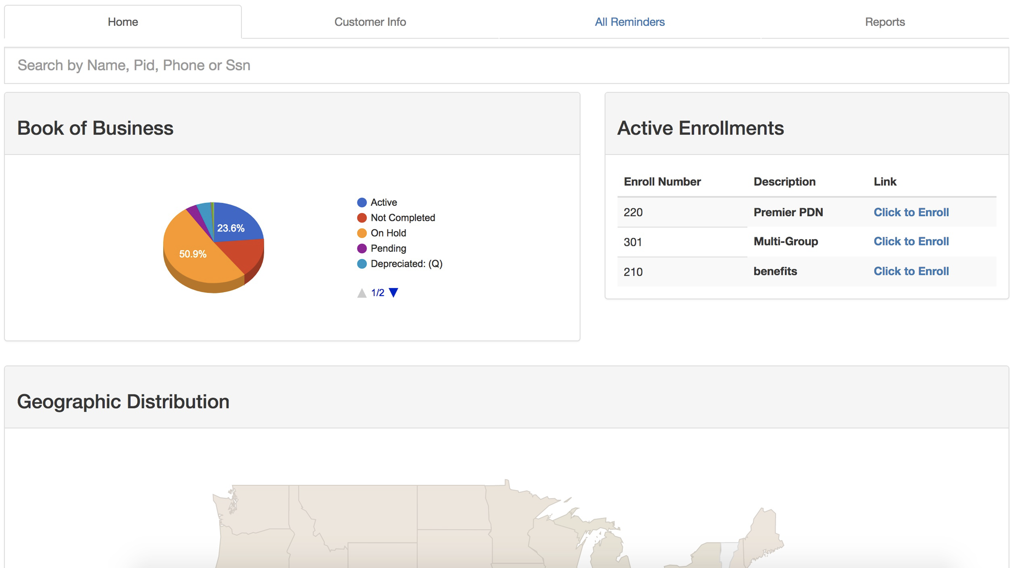 AppWriter dashboard